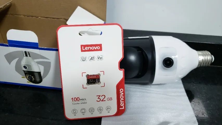 Câmera Segurança Wifi Dupla lentes + Cartão de 32g - Foto 2