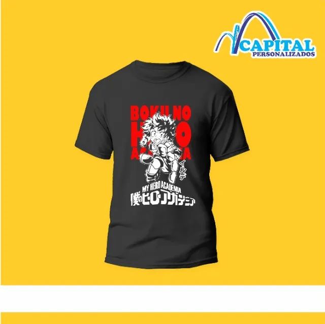 camisa preta estampa personalizada - Foto 3