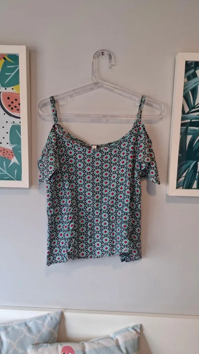 Camiseta ciganinha estampada