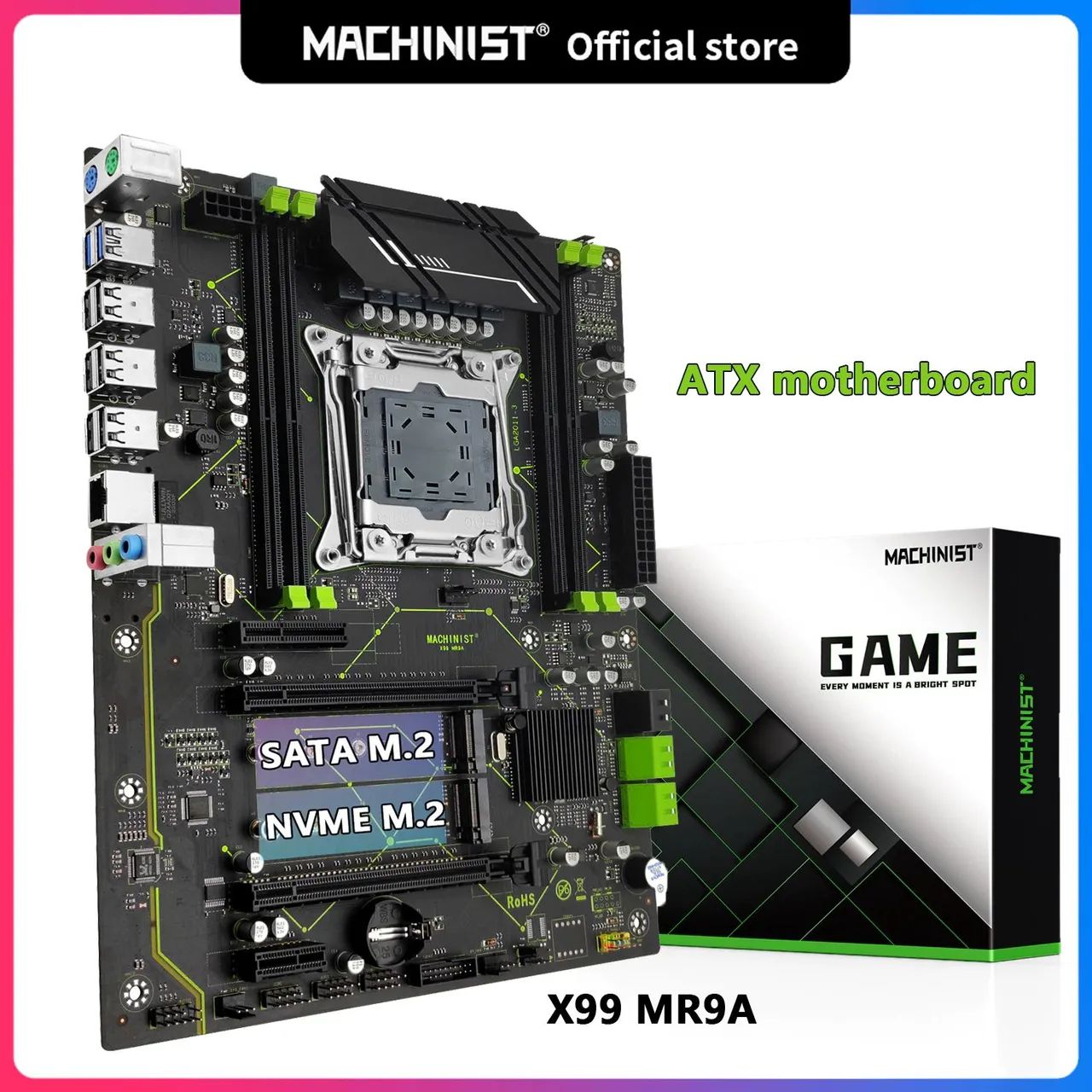 Placa-Mãe X99 MR9A ATX para PC GAMER XEON