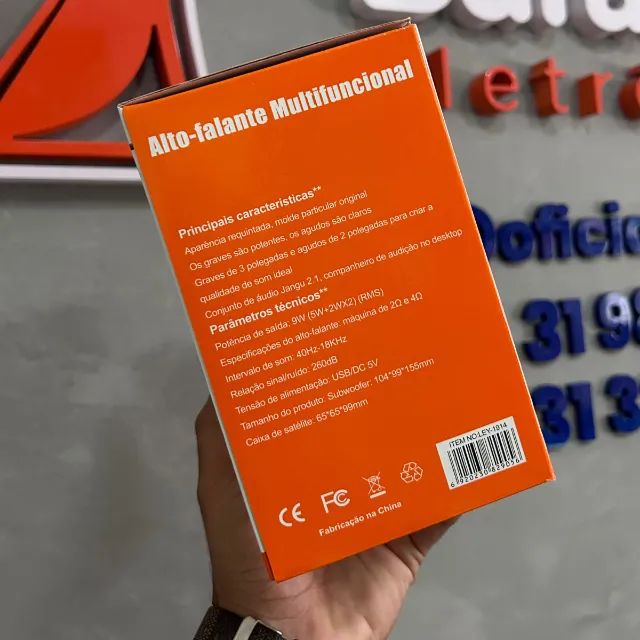 Caixa de Som Para Computador Notebook Lehmox Ley-1914 Áudio Potente e Design Moderno - Foto 5