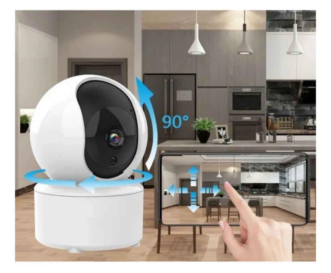 Câmera Wifi 360° (entrega gratis) - Foto 4