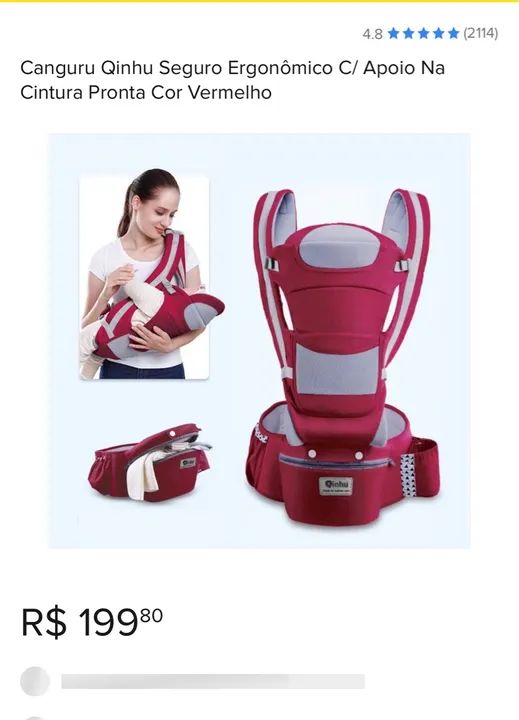 Cadeira de alimentação e canguru - Foto 4