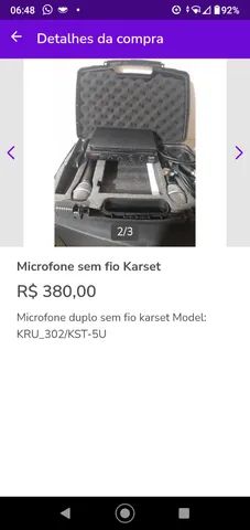 VENDO MICROFONES SEM FIO KARSECT  - Foto 4