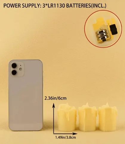vela led bateria - Foto 2