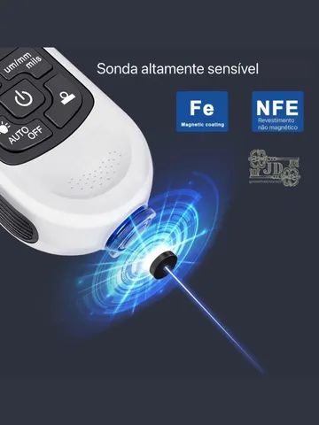 Novo! Medidor espessura HW-300PRO - levestimento, fe, nfe, 0-2000um. - Foto 3