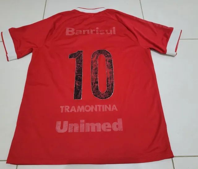 Camisa Oficial Internacional Porto Alegre Nike Vermelha #10 tamanho G - Foto 2