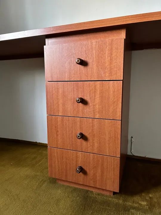 Escrivaninha escritório 2 lugares com gaveteiro - Foto 6