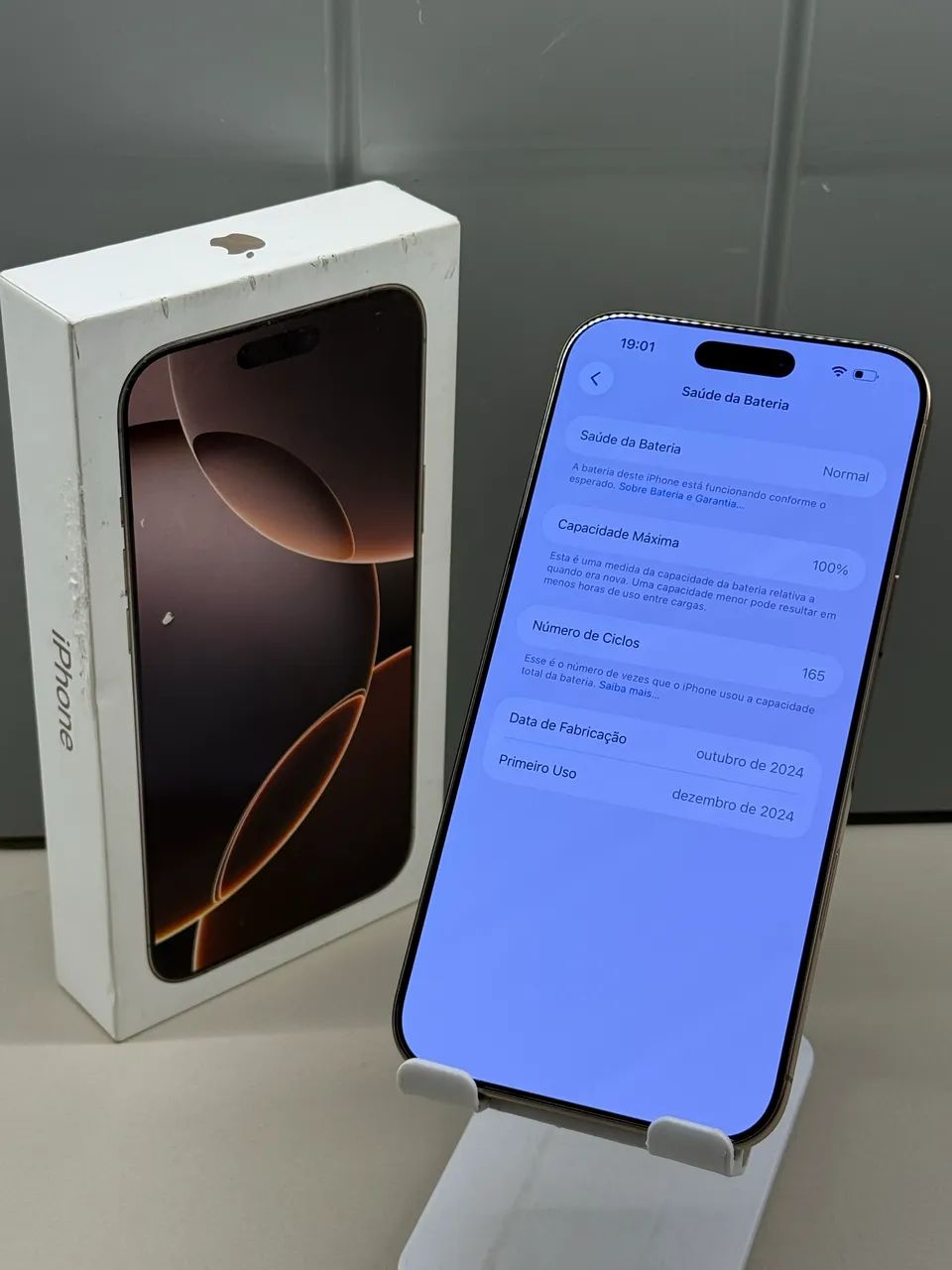 iPhone 16 pro Max 256gb Desert Bateria 100% Semi Novo | Loja