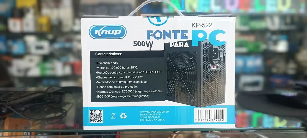 Fonte de PC Knup 500W ( Honestidade e Qualidade é na JK eletrônicos) - Foto 3