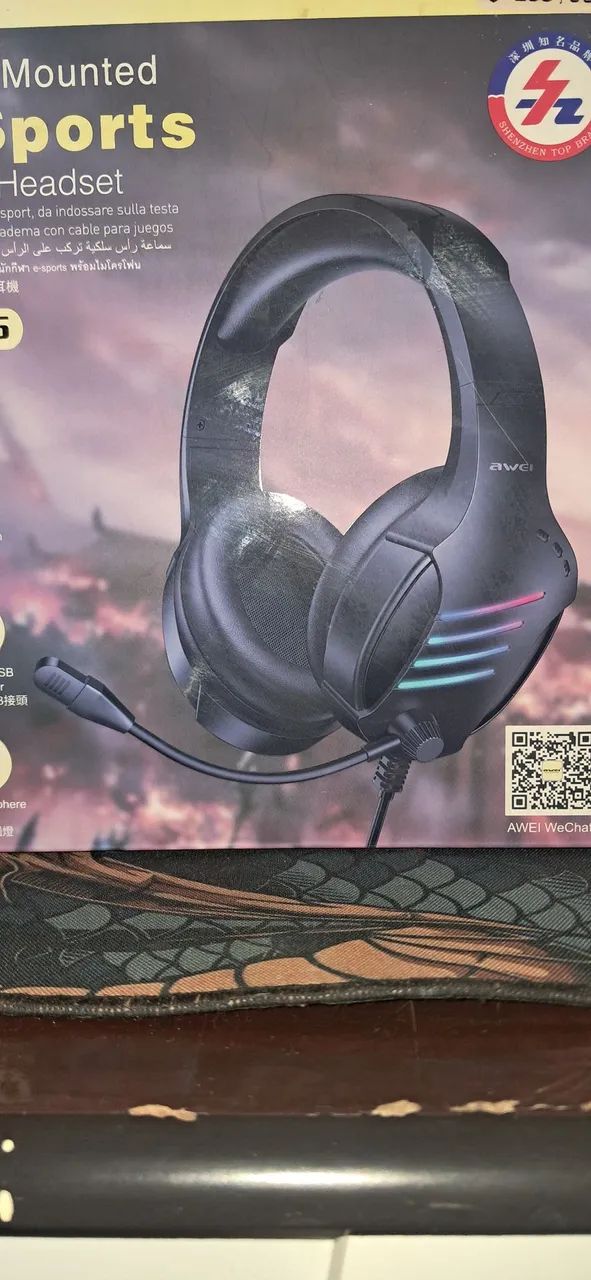 Fone gamer para pc ps4 e diversos dispositivos64297908034690123