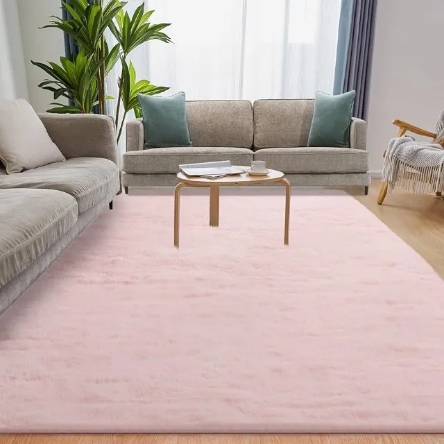Tapete ecologico 2,40x1,44m rosa pontas arrredondadas 001-43