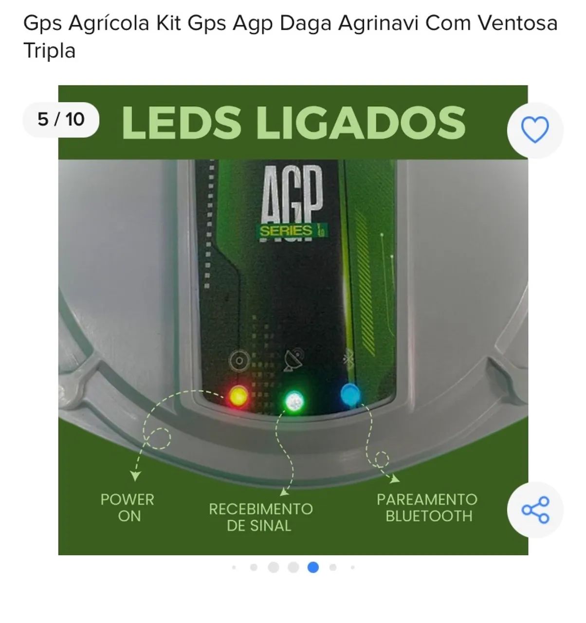Gps Agrícola Kit Gps Agp Daga Agrinavi Com Ventosa Tripla - Foto 2