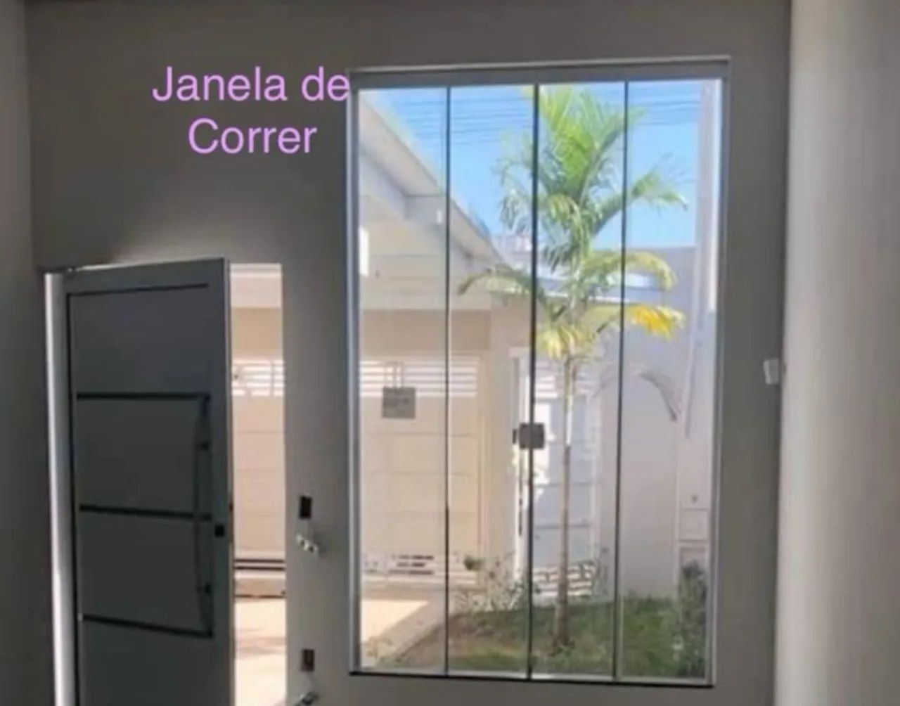 Janela de vidro blindex altura 2,50x2,00 largura SÓ VIDROS BARATO E NAO ENTREGO 