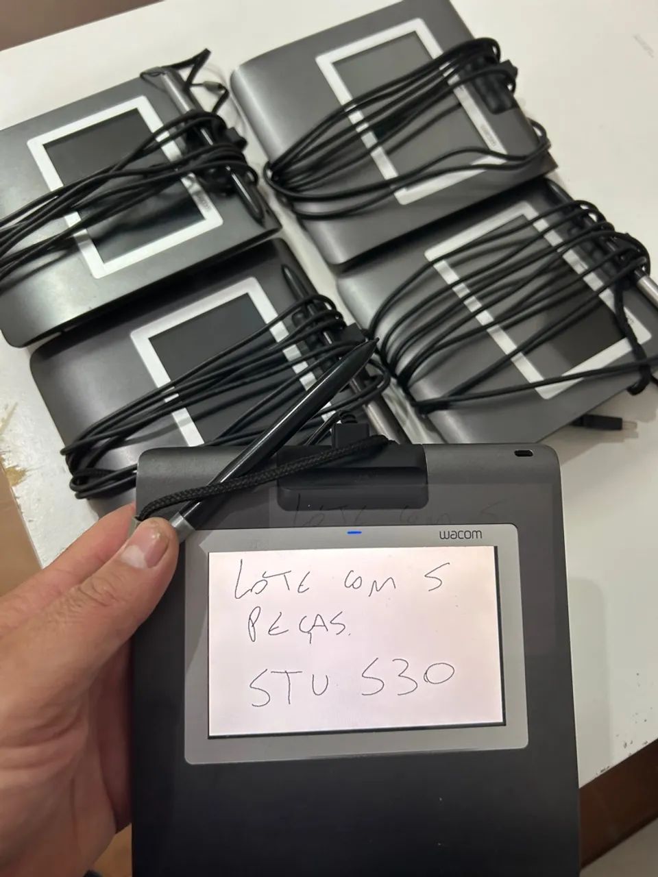 Lote com 5 Tablets de Assinatura Wacom STU-530