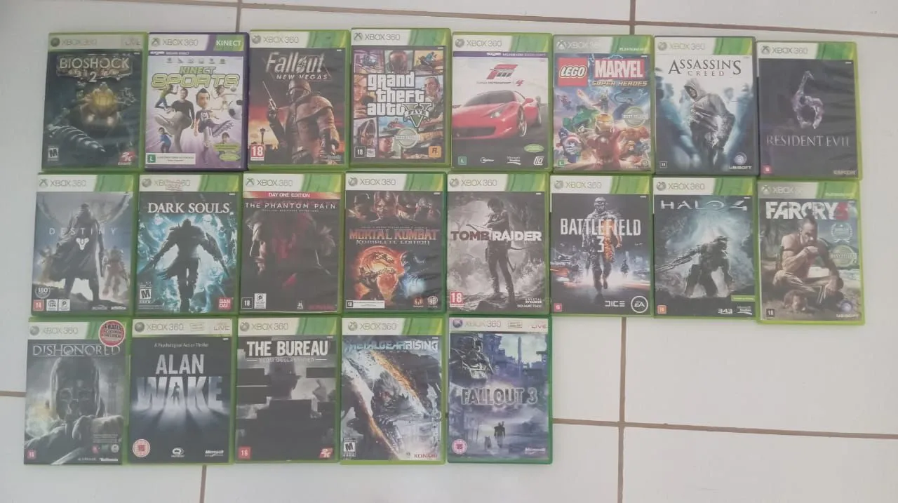 Coleção de Jogos Xbox 360 - Diversão Garantida!