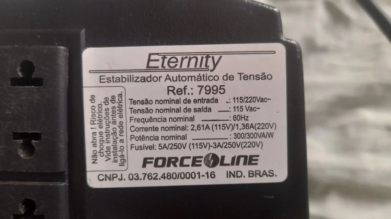 Estabilizador Force Line Eternity 600VA - Foto 5