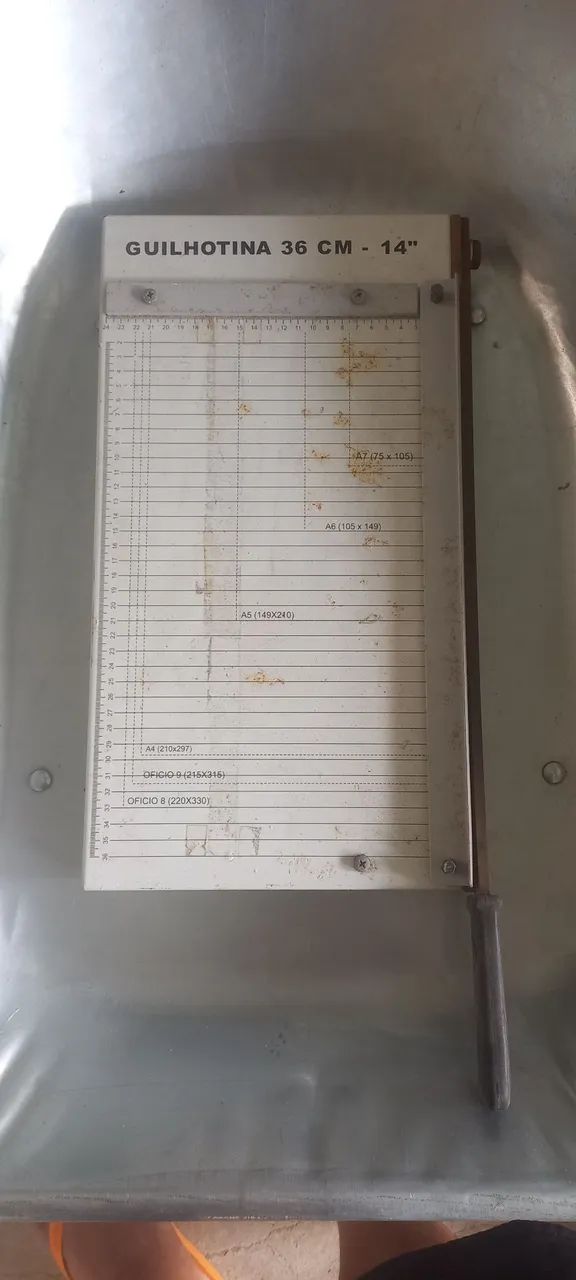Guilhotina de papel e furador de papel  - Foto 5