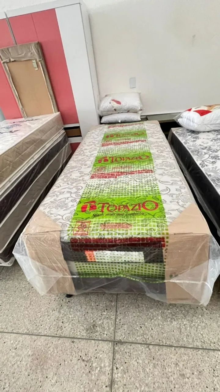 Cama Solteiro Unibox Topazio Molas Bonnel - Em Oferta 
