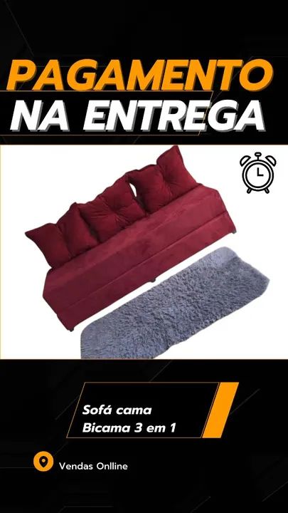 3-in-1 Sofa Bed – New – Sealed64717834795907120