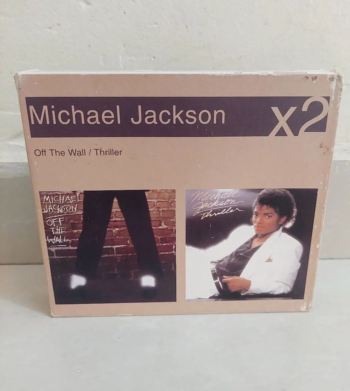 Box CD Michael Jackson Thriller e Off The Wall  Original 
