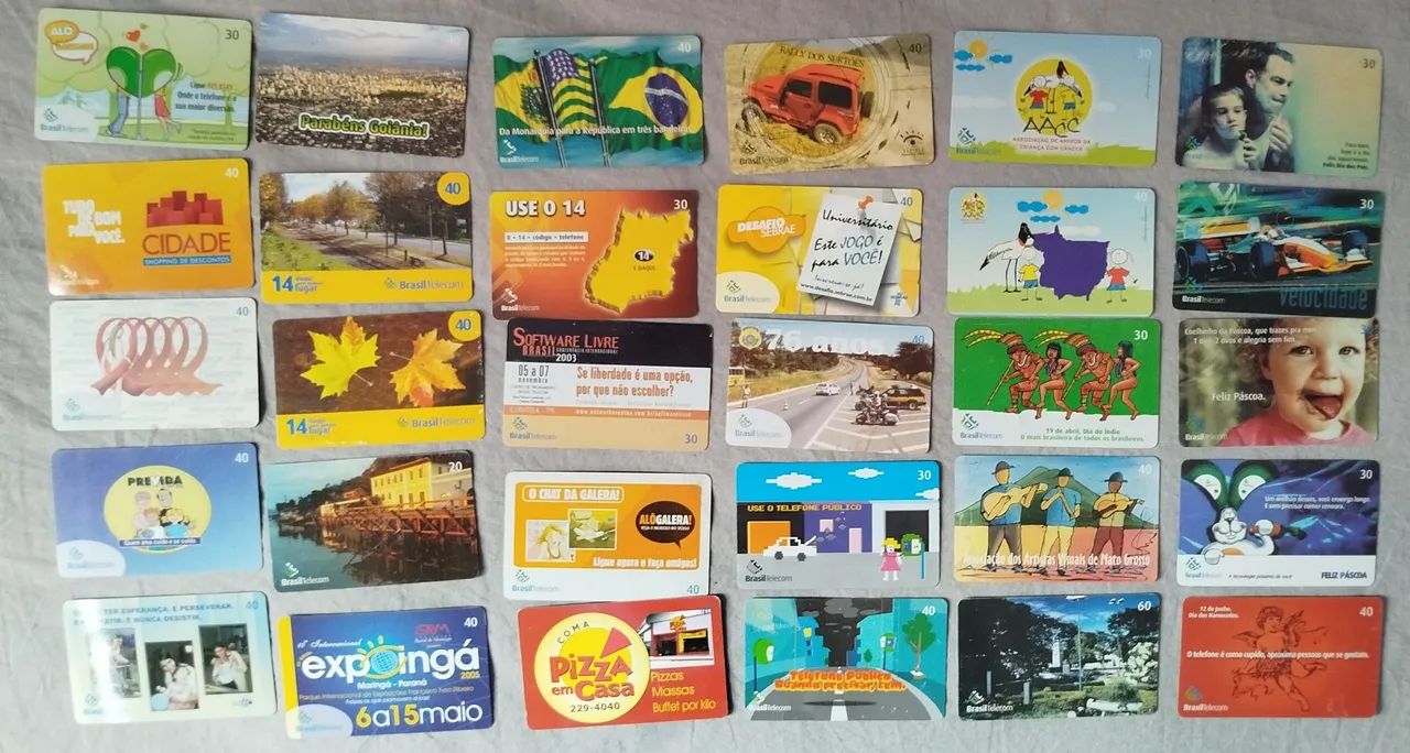 500 Cartões telefônicos antigos - Foto 4