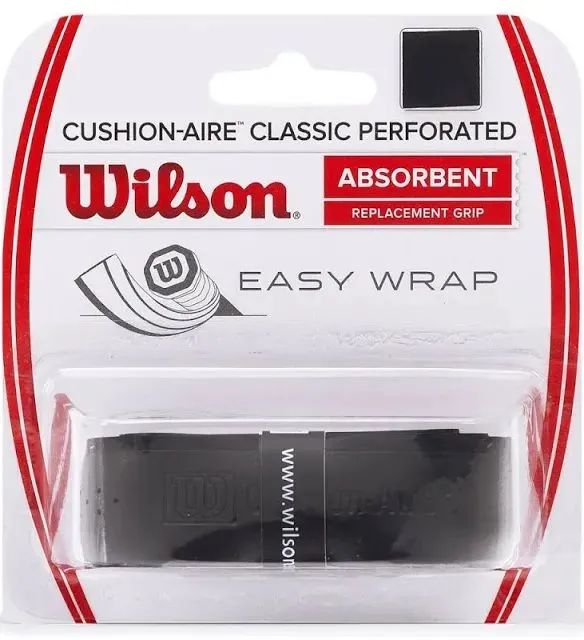 Cushion Grip Wilson Aire Classic Perforated Absorbent Para Raquetes de Tênis, Squash