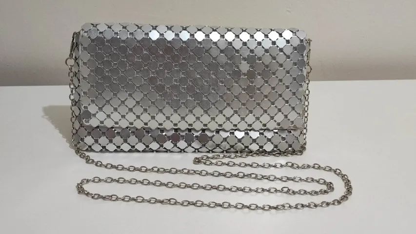 Bolsa de festa prata 