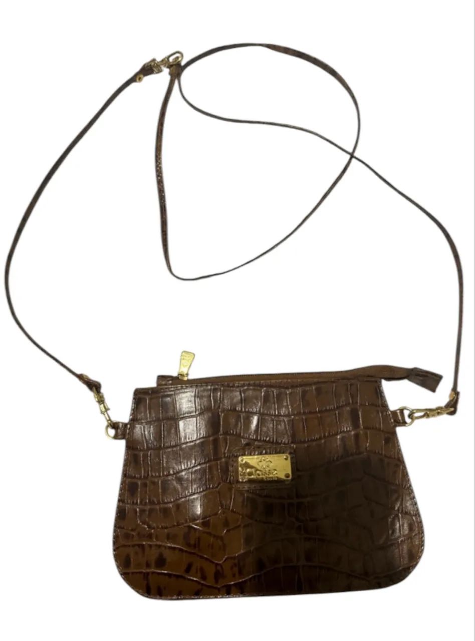 Bolsa CLASSE COURO caramelo pequena - Foto 4