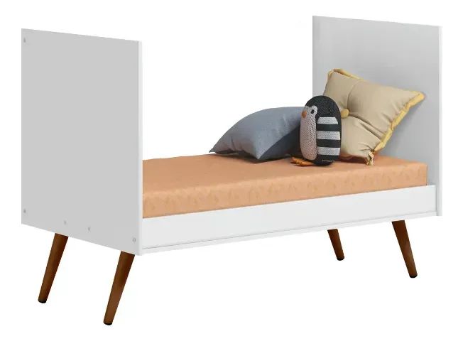 Berço Mini Cama Encanto Retro - Branco  - Foto 5
