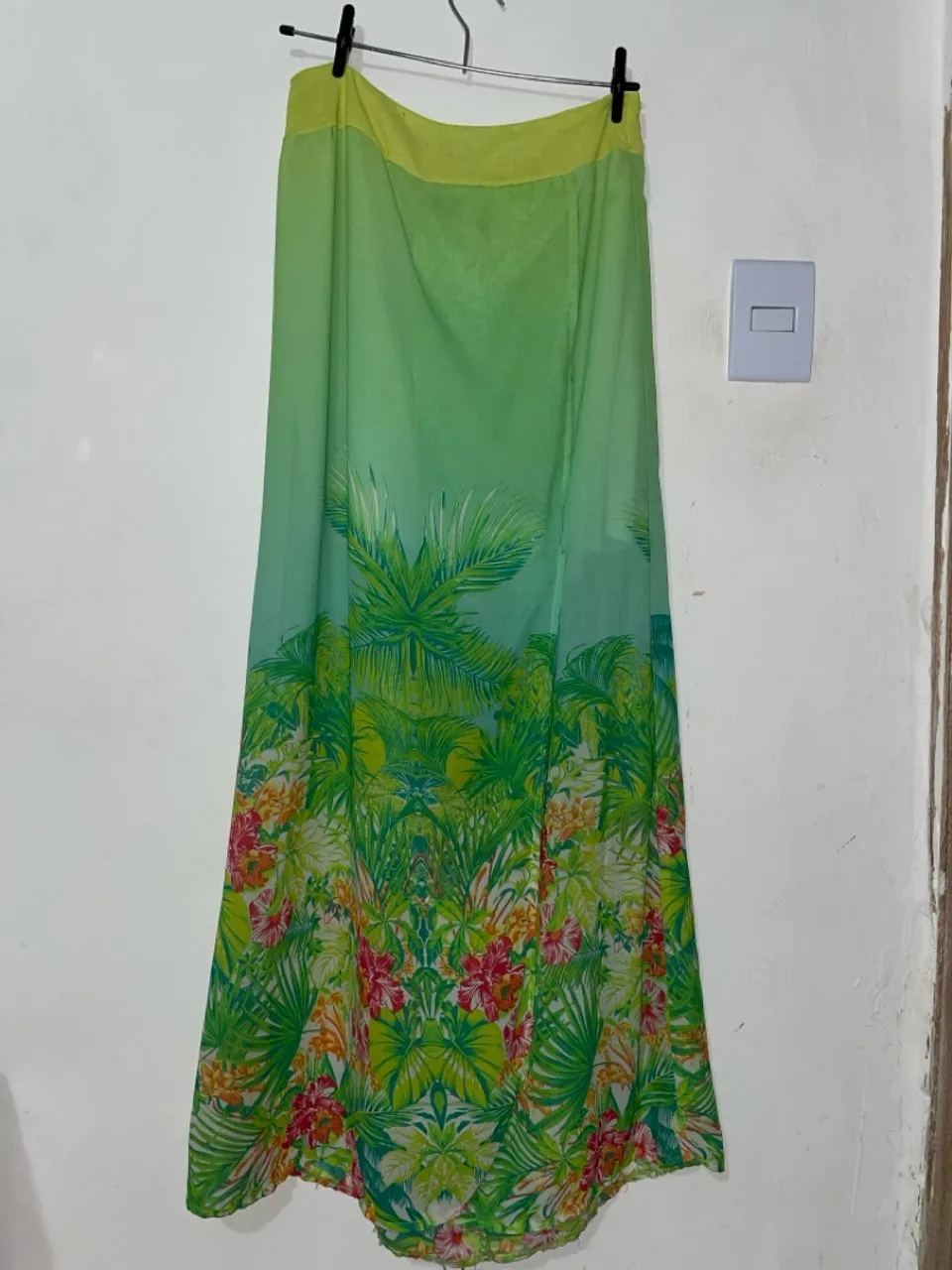 Saída de Praia Longa Floral Verde
