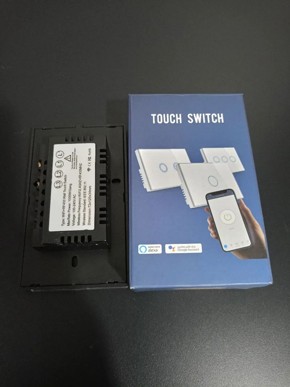 Smart 1-Key Black Switch 2.4GHz - Compatible with Alexa - New!!64297080950147120