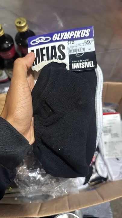 Meias Puma - Pacote com 3 pares - Tamanho 34/39 - Foto 2