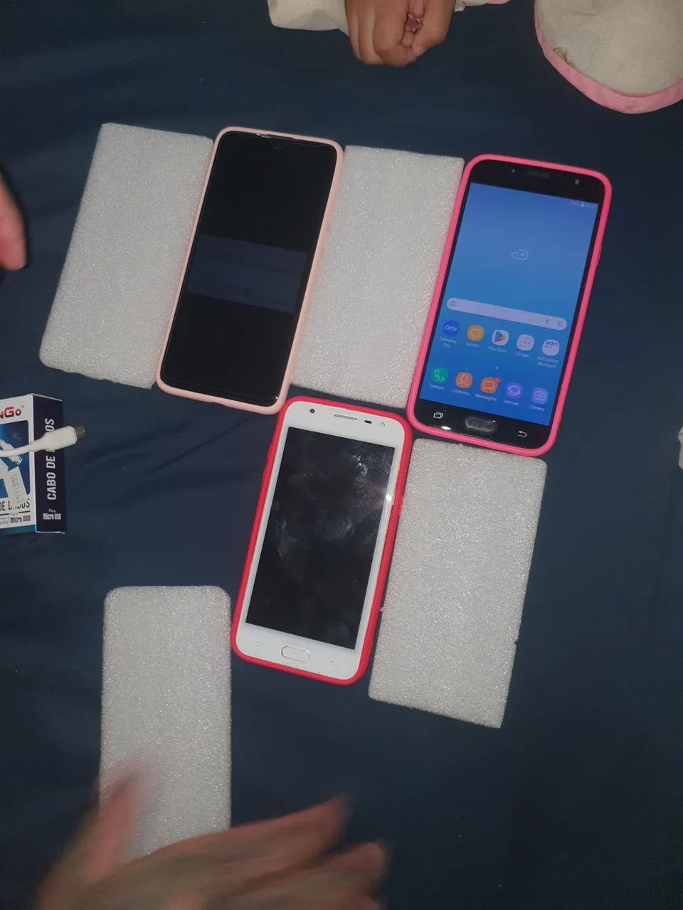 G8 32gb com biometria $300,samsung j5 32gb $250 e samsung j7 pro 64gb $400