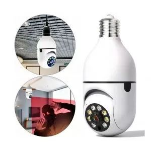 Câmera Lâmpada IP Wi-Fi 360º | Full HD | Visão Noturna Colorida | Áudio Bidirecional<br> - Foto 5