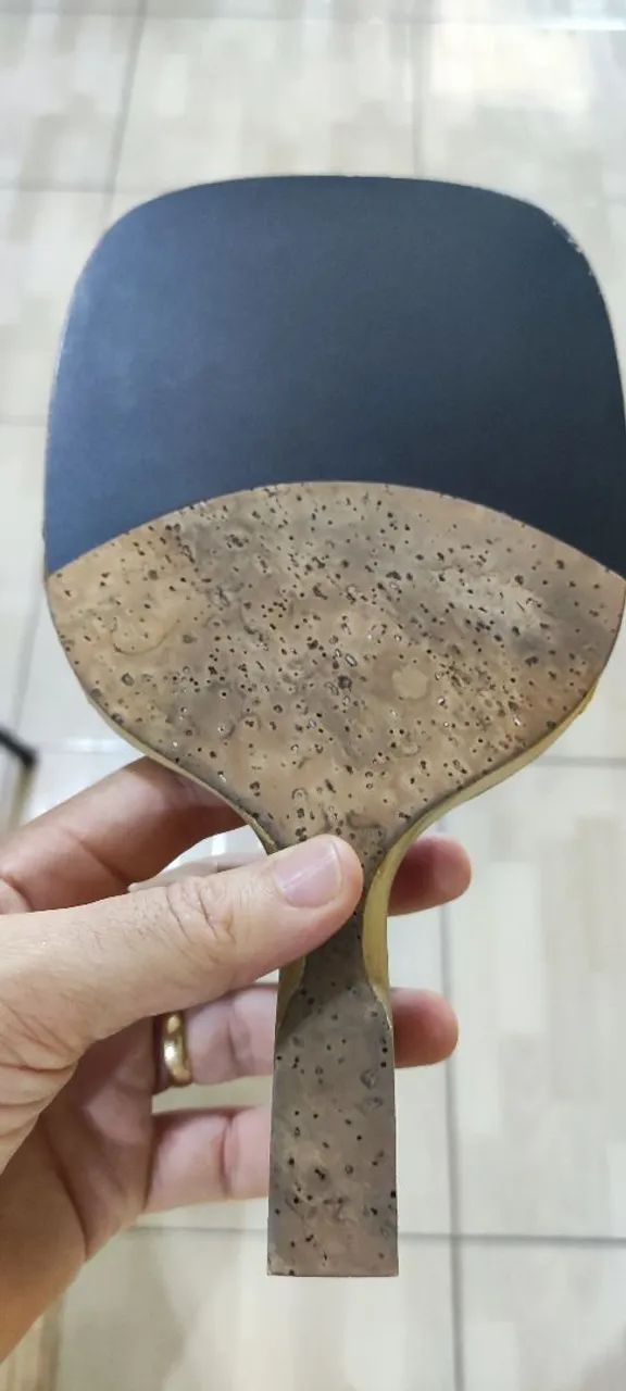 Raquete de Tênis de Mesa xiom Power hinoki com borracha joola tango pino curto  - Foto 3