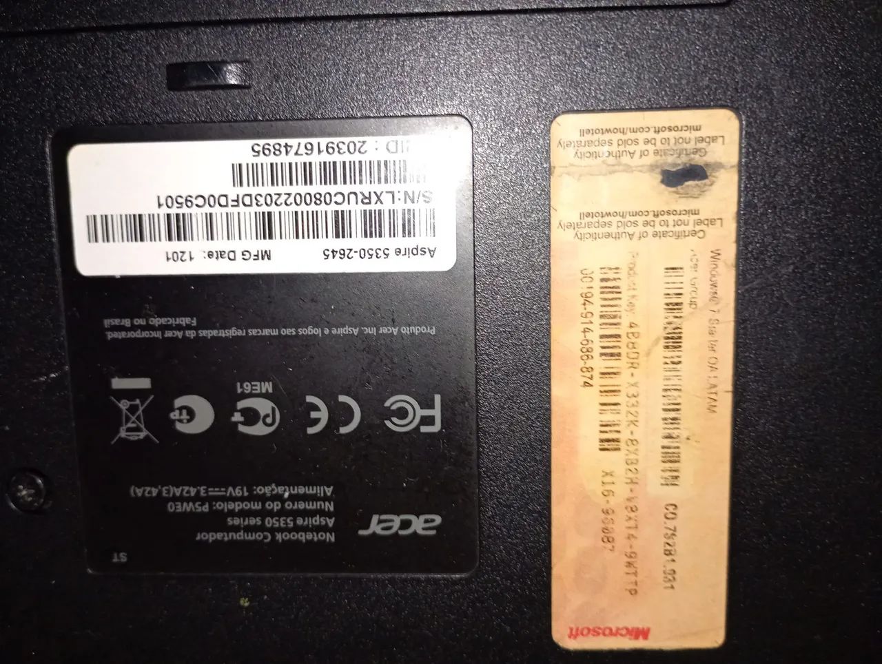 Notebook Asus aspira 5350-2645 - Foto 3