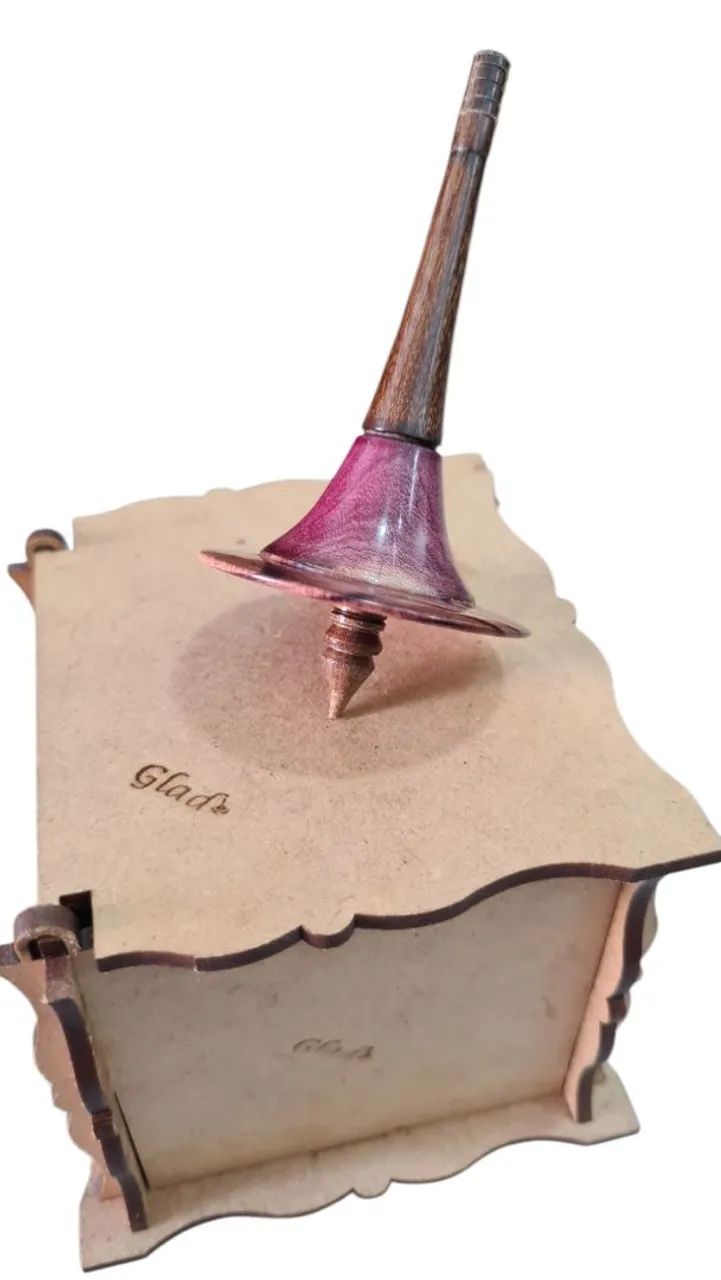 Pião Artesanal de Madeiras nobres- Artesanal - Spinning top. o - Foto 4