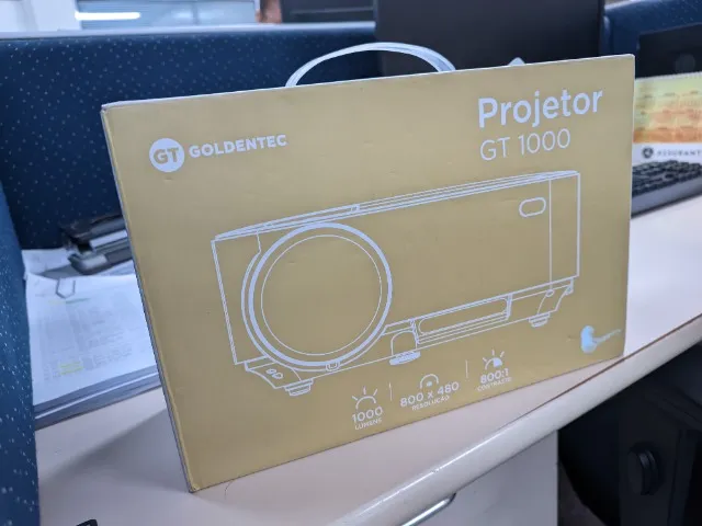 PROJETOR GT1000 WVGA 1000 LUMENS - SEMINOVO EM ÓTIMO ESTADO!