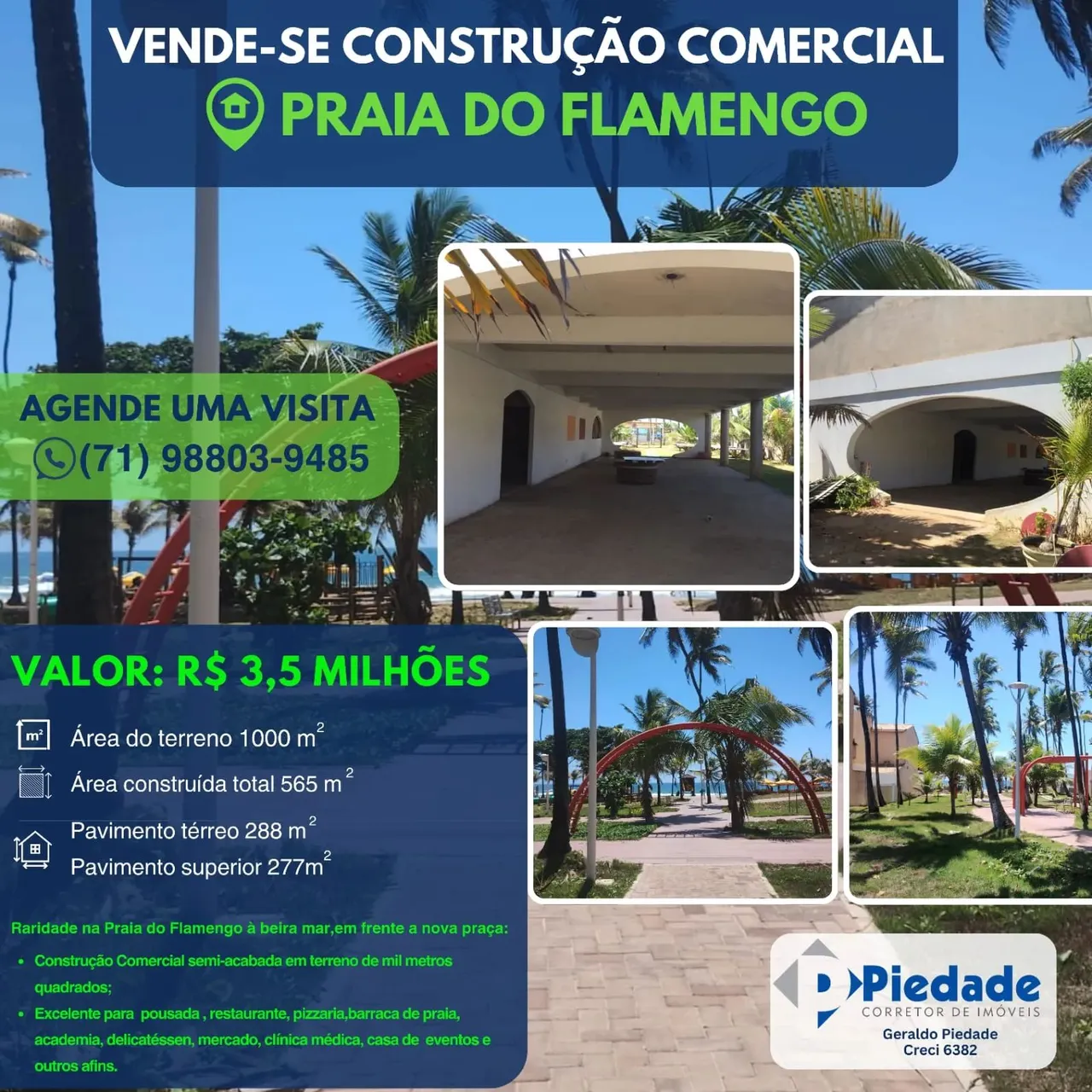 TERRENO BEIRA MAR NO FLAMENGO