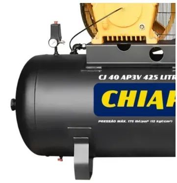 Compressor de ar alta pressão 40 pcm 425 litros - Chiaperini CJ 40 AP3V 425L IP55 I - Foto 2
