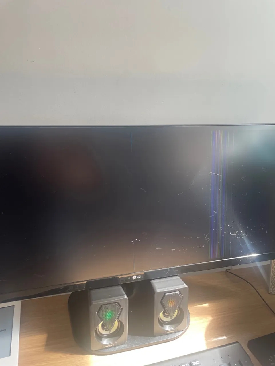 Monitor LG com defeito na tela