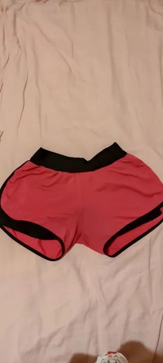 Short de corrida feminino rosa