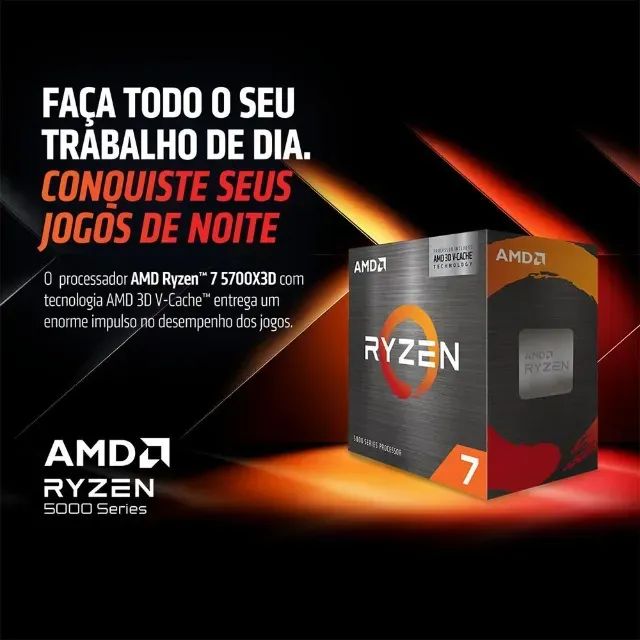 Processador AMD Ryzen 7 5700X 3D  - Foto 3