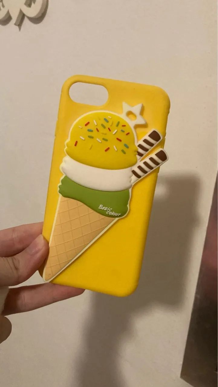 Capa de Celular Divertida - Sorvete