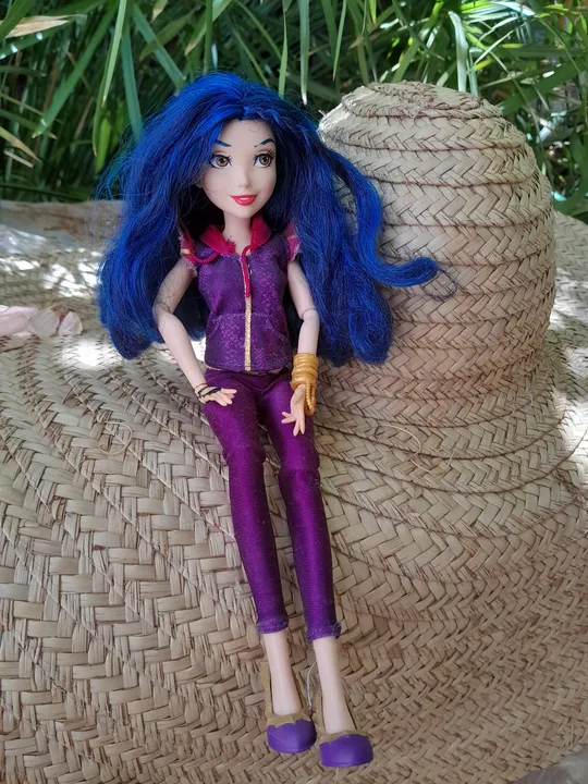 Linda boneca descendente Evie da DisneyVestido Infantil Bela - Tamanho M