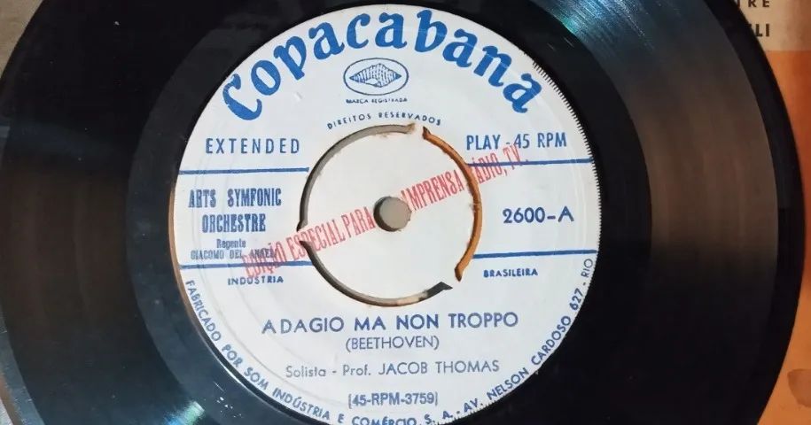 Disco de 1969 do Profº Jacob Thomas - Bandolin - Raridade - Foto 3