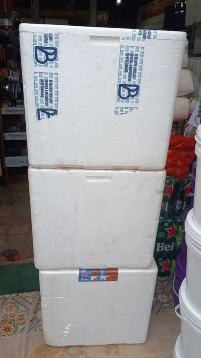Caixas de Isopor de 45 litros 