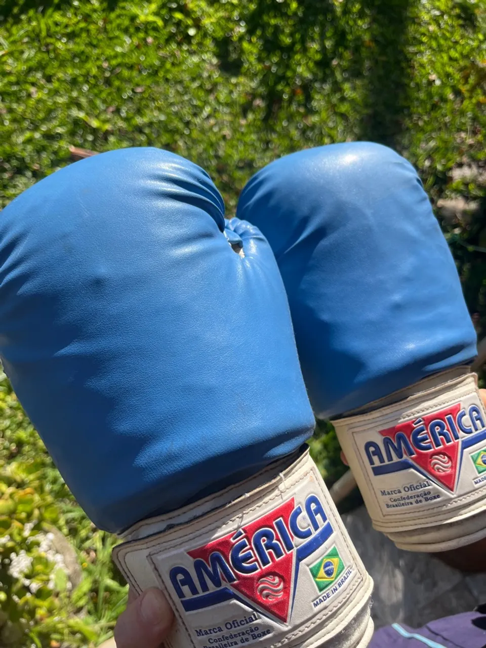 Luvas de Boxe América + saco de pancada mini - Treino e Competição