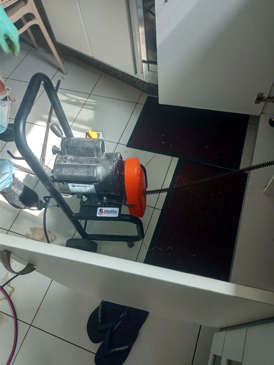 Encanador desentupimento de tubulação hidráulica pia esgoto